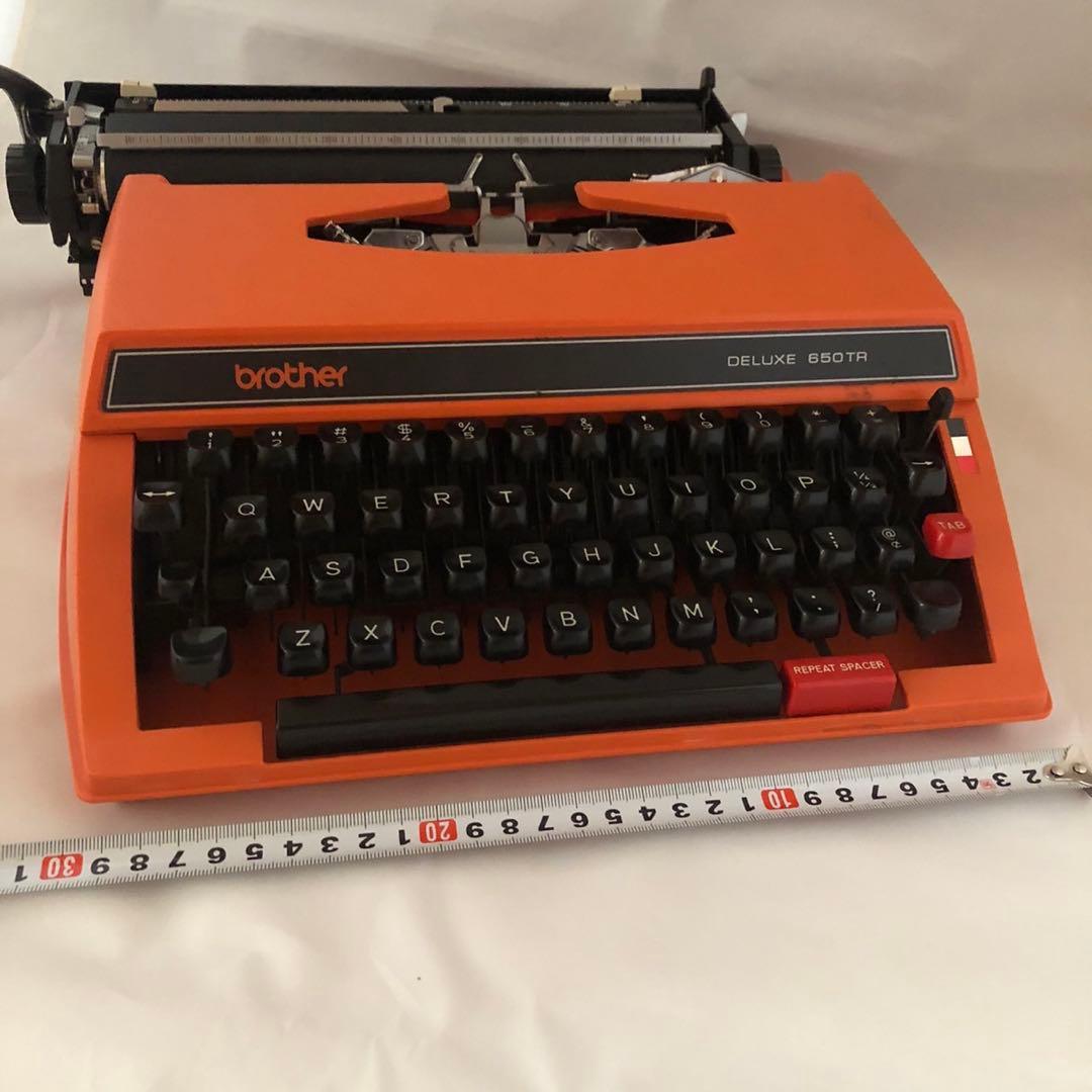 BROTHER DELUXE 650TR タイプライター　昭和レトロ