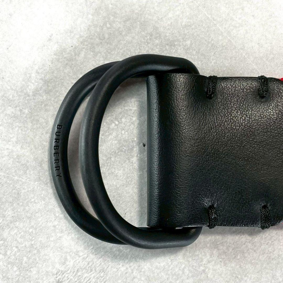 美品●BURBERRY ダブルDリング ベルト マルチカラー 約120cm