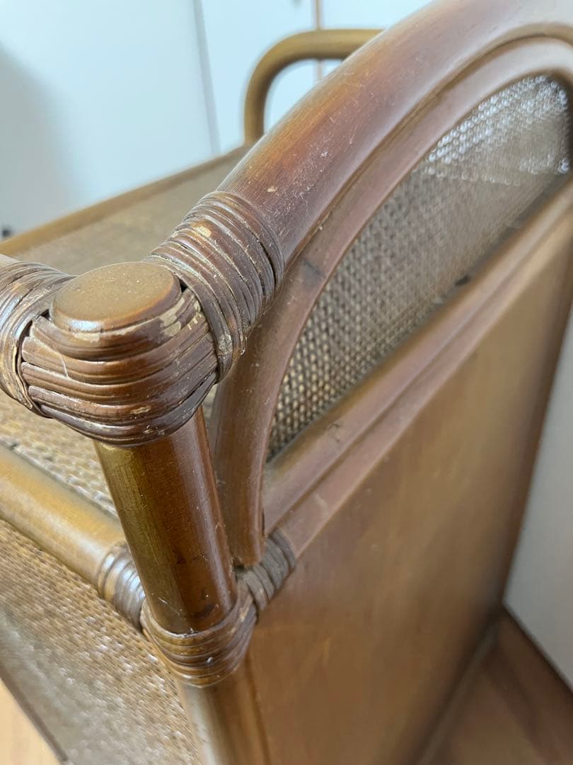 ★お値下げ！★ラタン籐チェスト 家具 4段 タンス　レトロ アンティーク