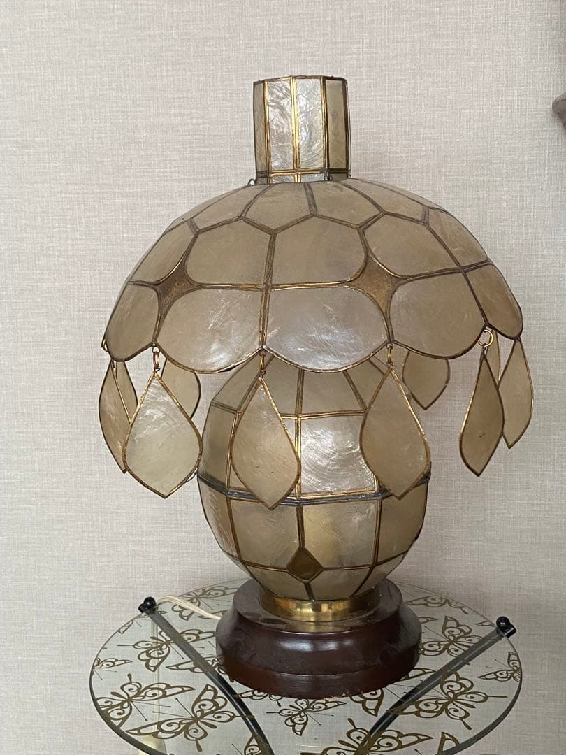 ヴィンテージ　シェル　ランプ