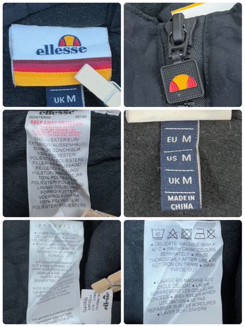 ellesse エレッセ ハーフジップ アノラックパーカー プルオーバー S72