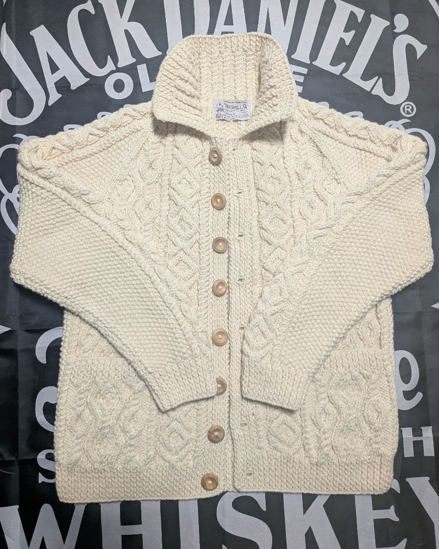 レオ INVERALLAN 3A CARDIGAN ナチュラル茶タグ