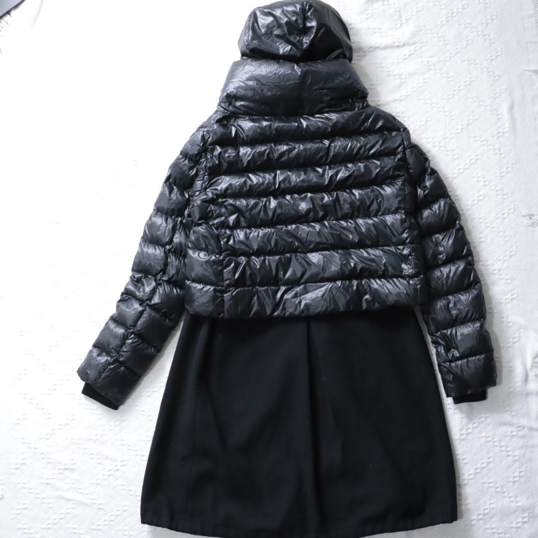 希少！ヘルノ HERNO　 ロングダウンジャケット　コート　44 異素材ミックス