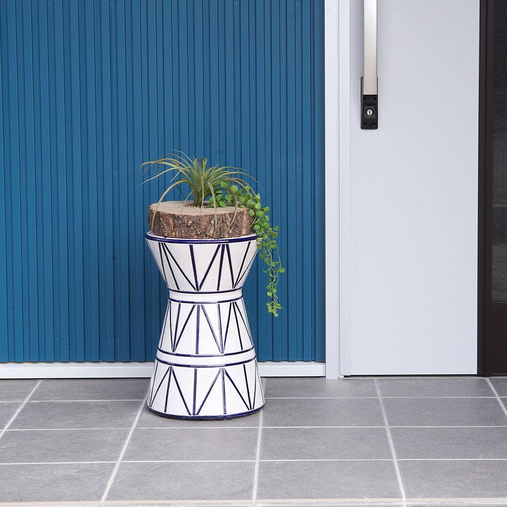 新品 送料込み スツール 椅子 陶器 花台 1台 H45cm