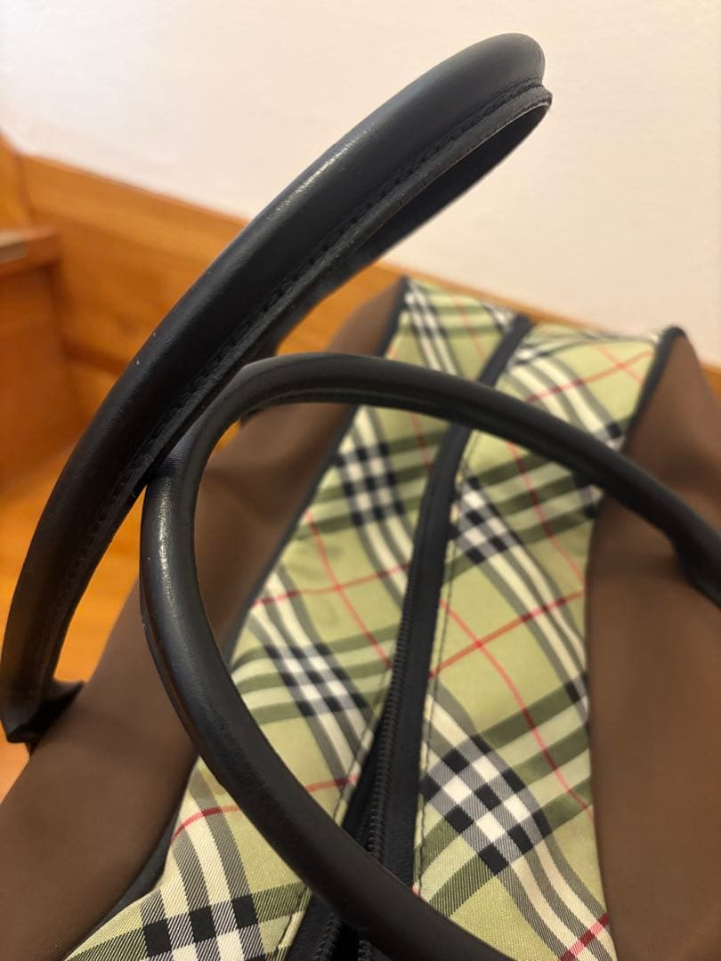 【値下げ！】BURBERRYGOLF バーバリーゴルフノバチェックボストンバッグ