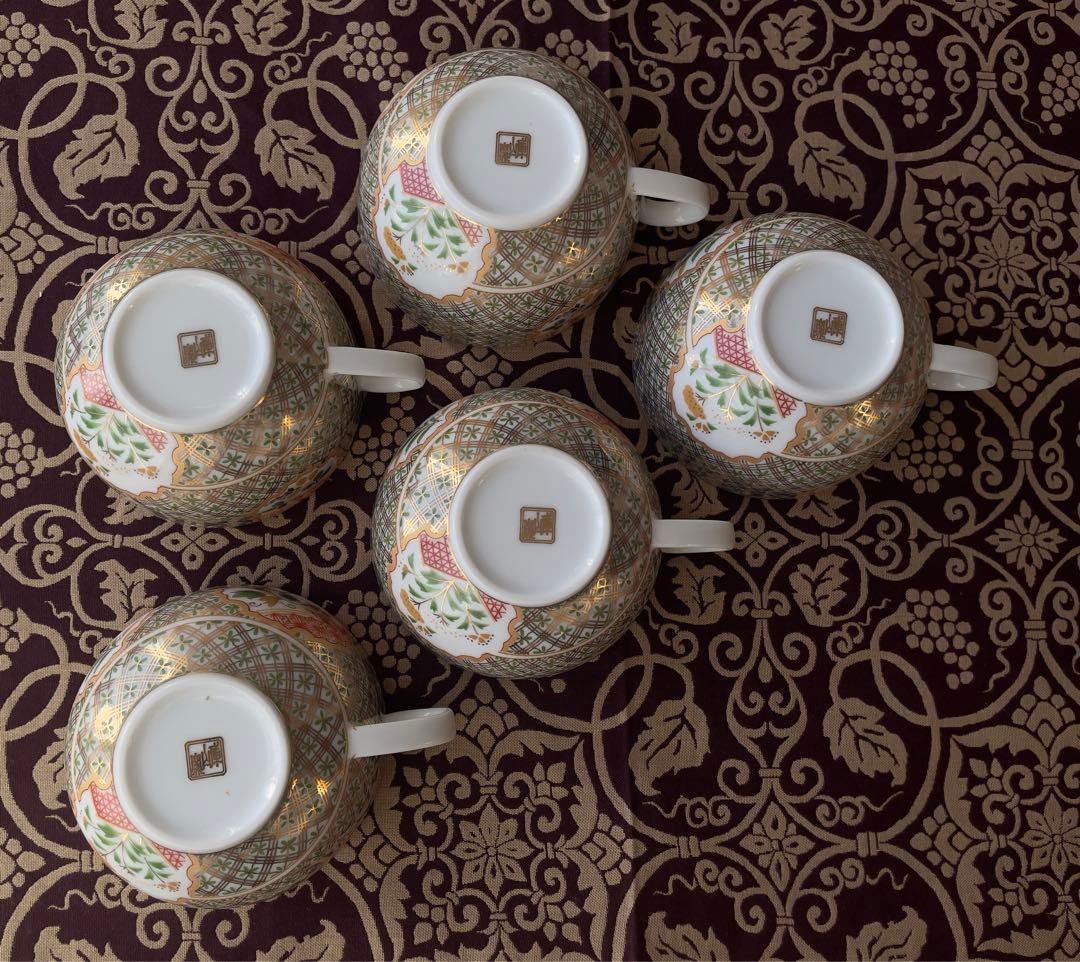 限定未使用保管品前畑陶器庫山窯金彩狩衣紅茶C/S5客セット超プレミアム逸品