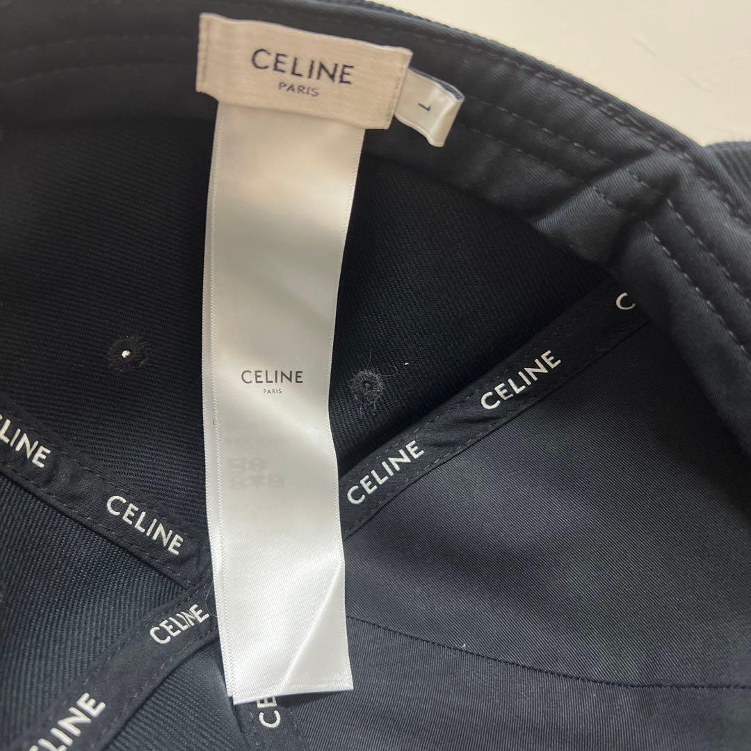 CELINE ベースボールキャップ ブラック