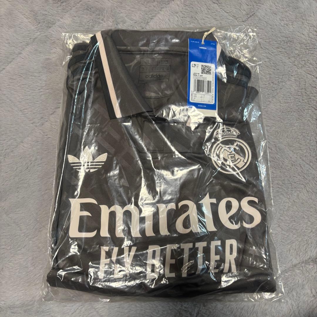 【Real Madrid】 メンズサードシャツ24/25 チャコール・未開封