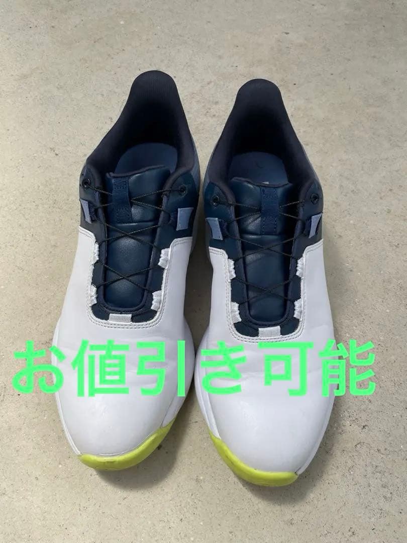 FootJoy プロライトボア　25.5 ホワイト/ネイビー ゴルフシューズ