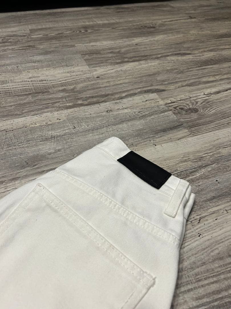 ★marimo★na.e Wide Loose Jeans ホワイト S