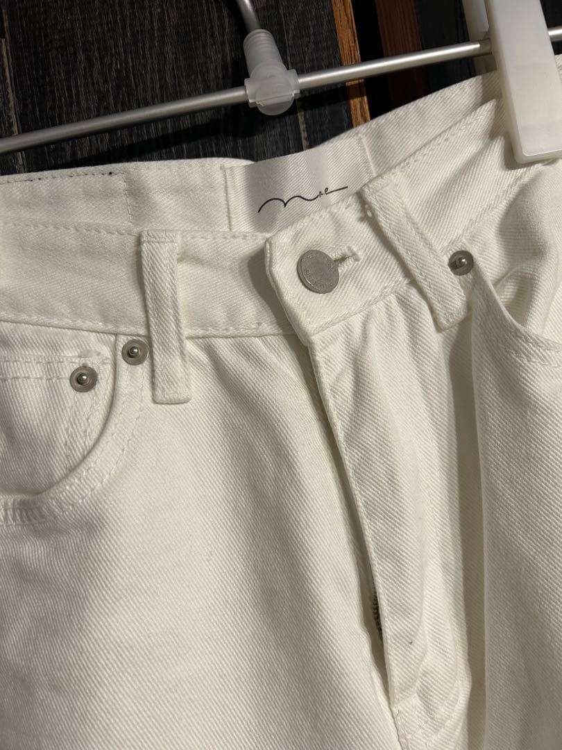 ★marimo★na.e Wide Loose Jeans ホワイト S