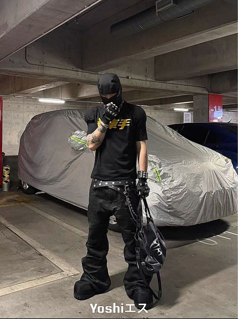 Flare pants opium swag WAX加工mijko 2XL