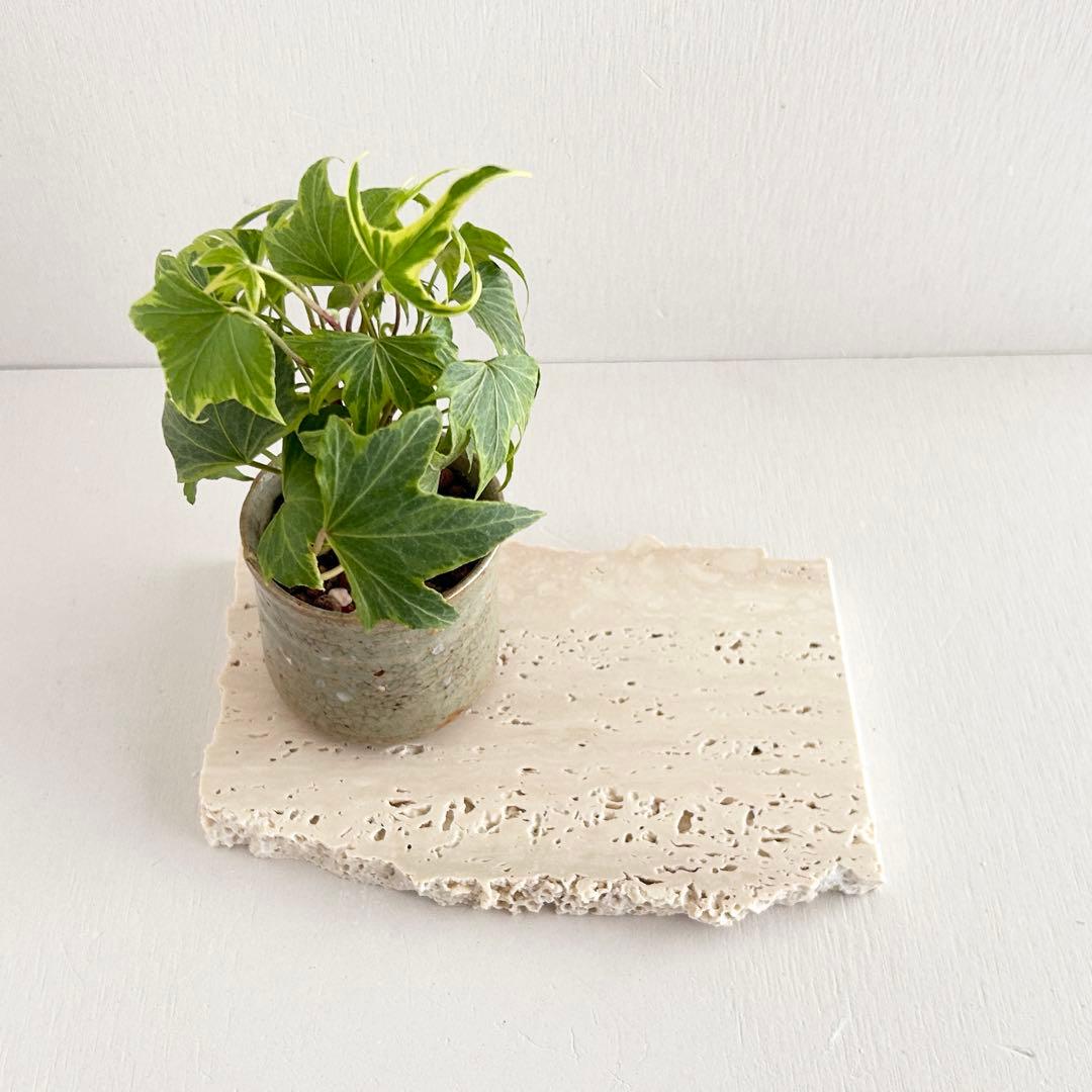 544ロマノトラバーチン（大理石端材プレート）