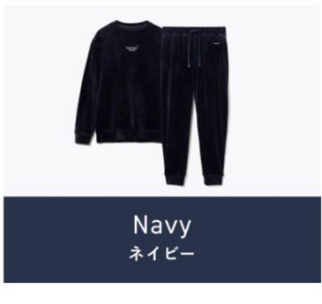TENTIAL BAKUNE ベロア 上下セット ネイビー ユニセックスM