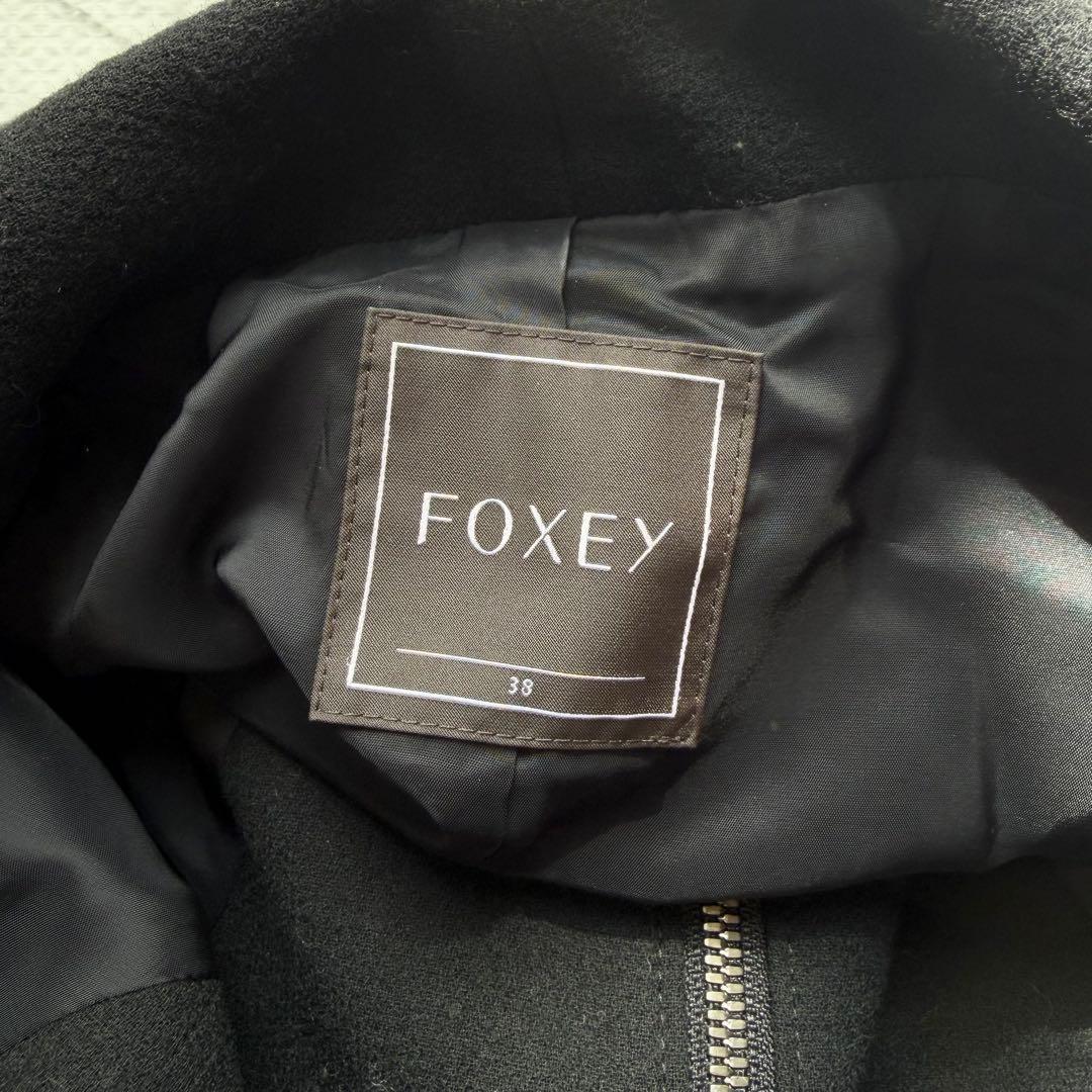 美品♡ フォクシー 2way フロントファスナー ワンピース ジレ 黒 38