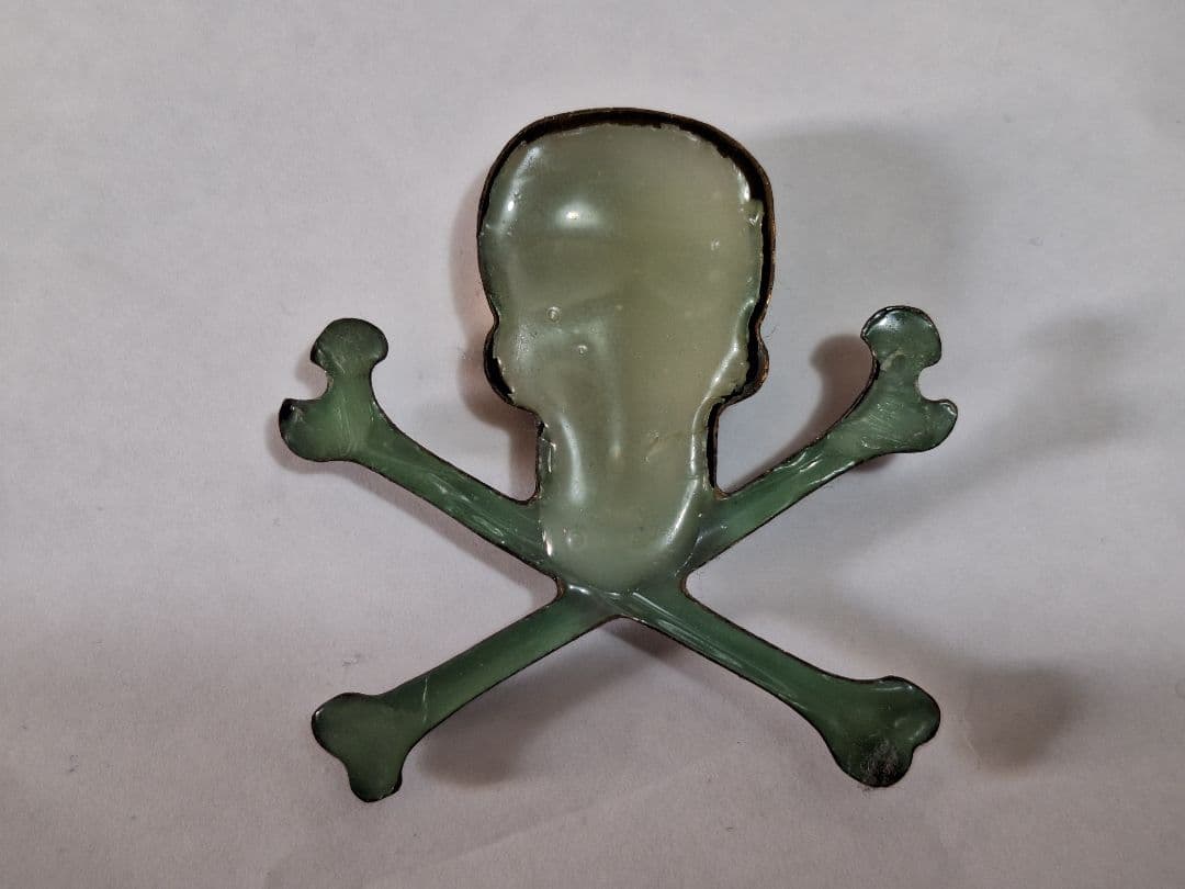 ヴィンテージ スカルボーン 真鍮？ 金属製 ドクロ ガイコツ レア 当時物