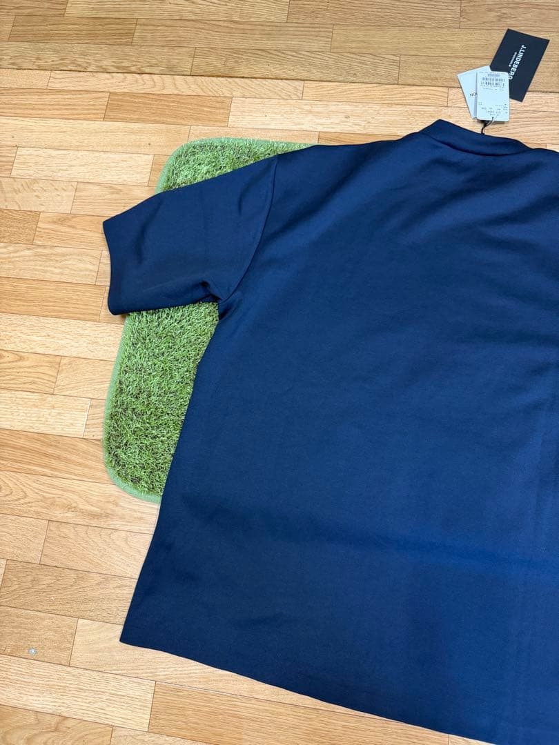 新品正規品【J.LINDBERG】半袖モックネックシャツ　※サイズの記載確認※