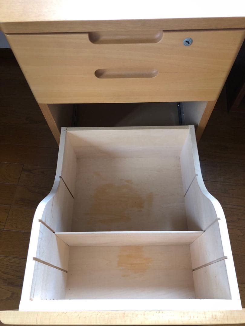 カリモク家具　学習机袖収納ラック(学習机、椅子同時出品)