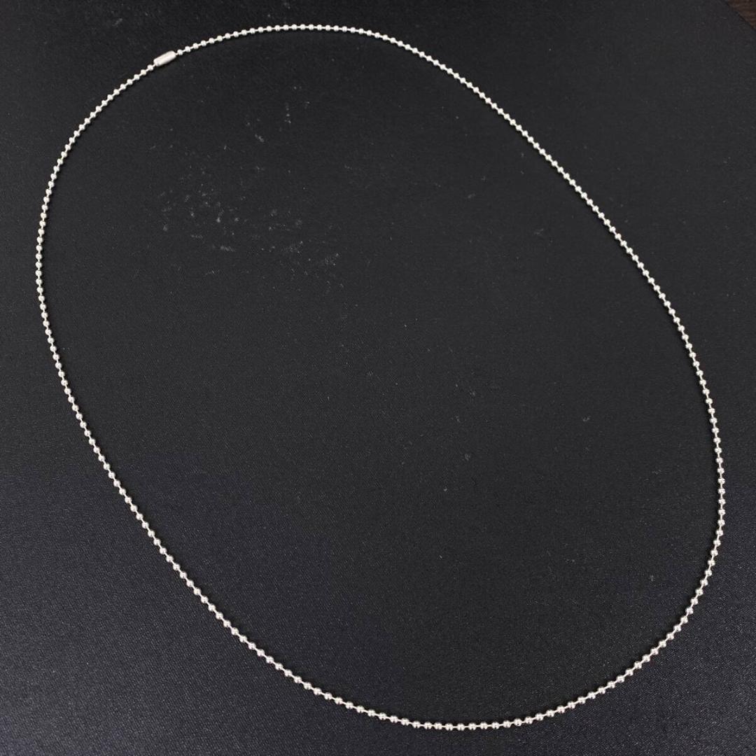 美品 CHROME HEARTS シルバー ボール チェーンネックレス 76cm