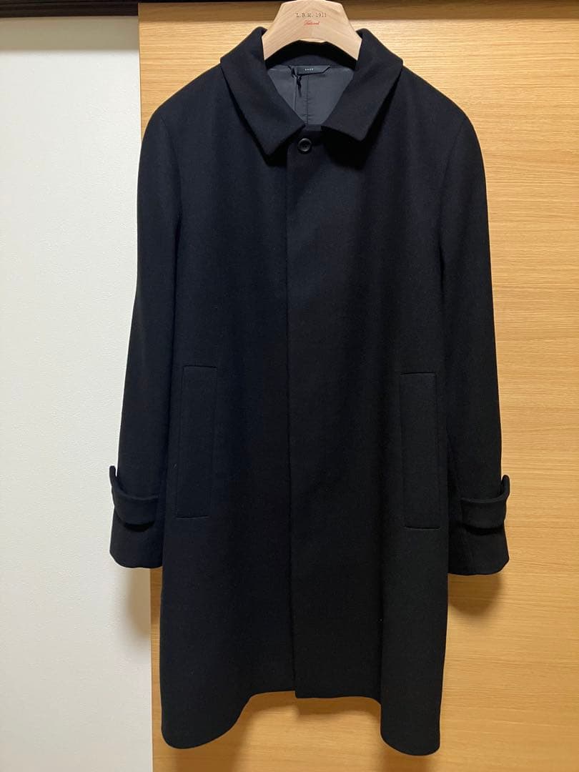 新品 Hevo ステンカラーコート ブラック