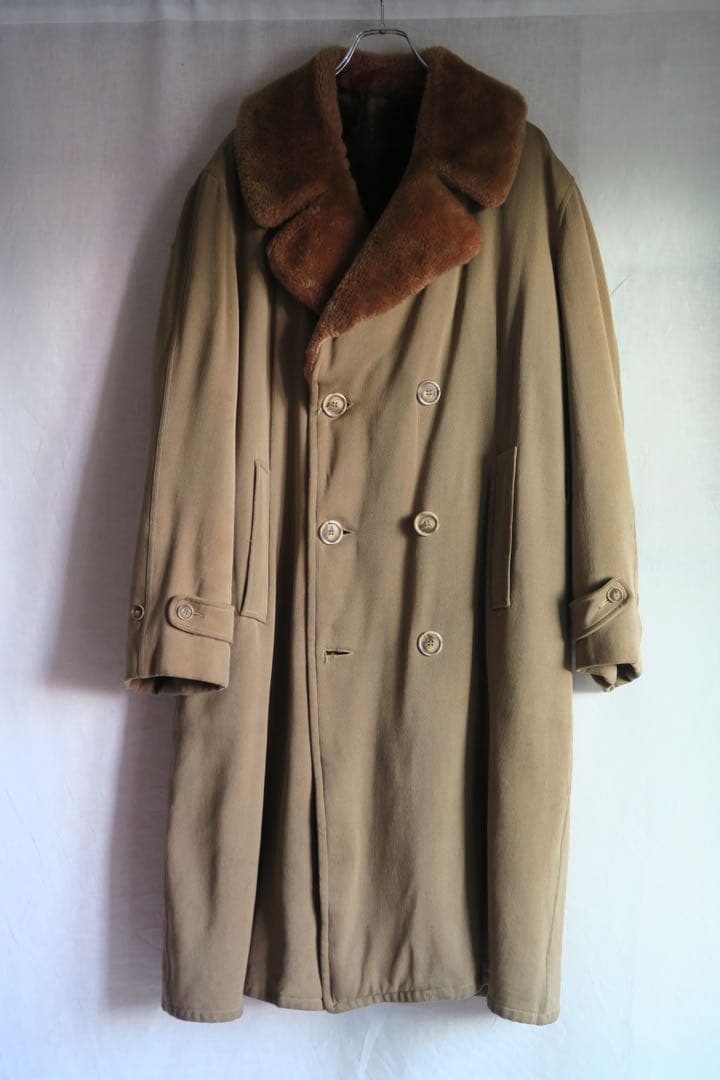 1940-50s US fur coat ファーコート ギャングコート ムートン