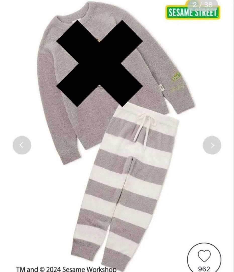 専用ジェラピケ セサミストリート レディースフリートップスメンズパンツM