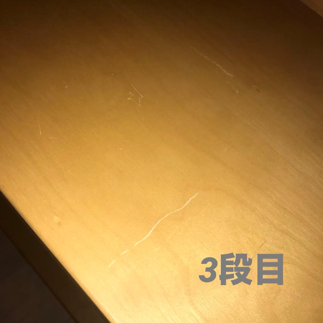 学習机 3点セット 木製 ナチュラルカラー デスク＋キャビネット＋チェスト