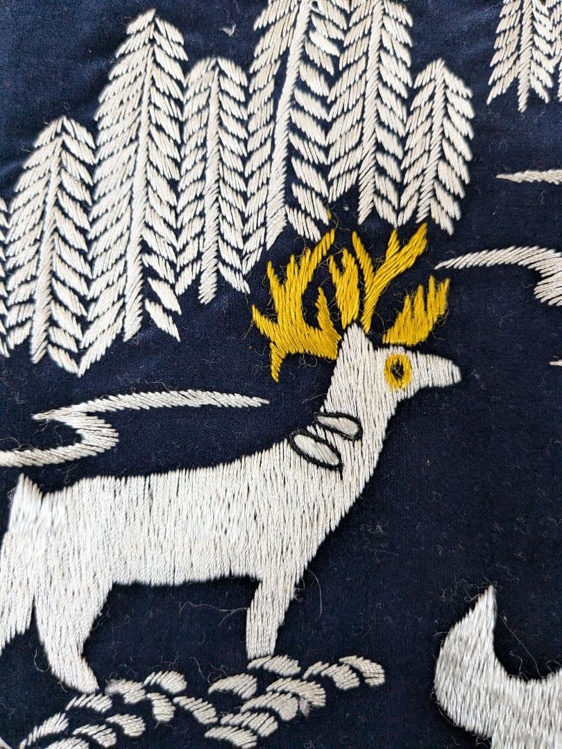 希少WAREHOUSE(ウエアハウス)別珍スカジャン リバーシブル鹿 虎刺繍 M