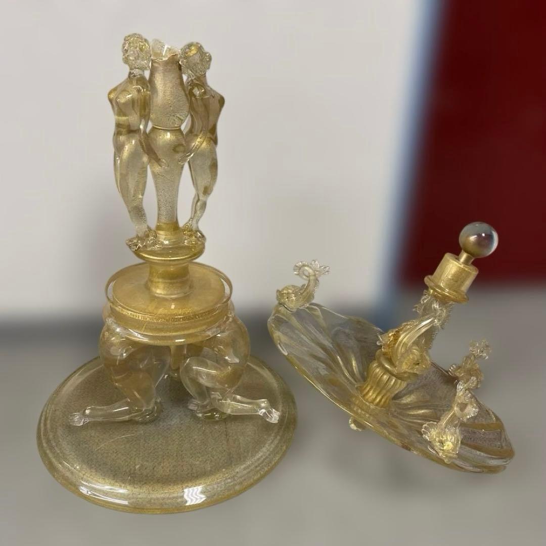 19世紀　ヴェネチア　コンポート　特大品　タトチ　東さ8-0107④