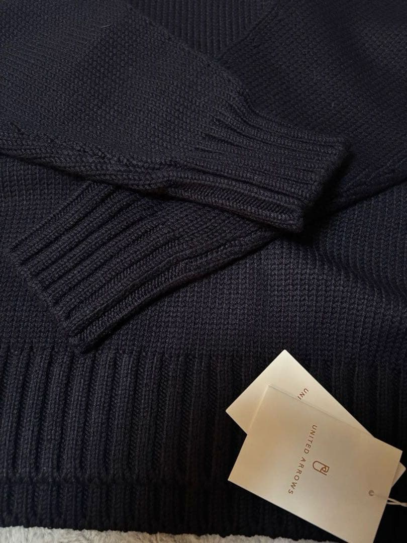 ユナイテッドアローズ　タートル　ネイビー　UNITED ARROWS ニット