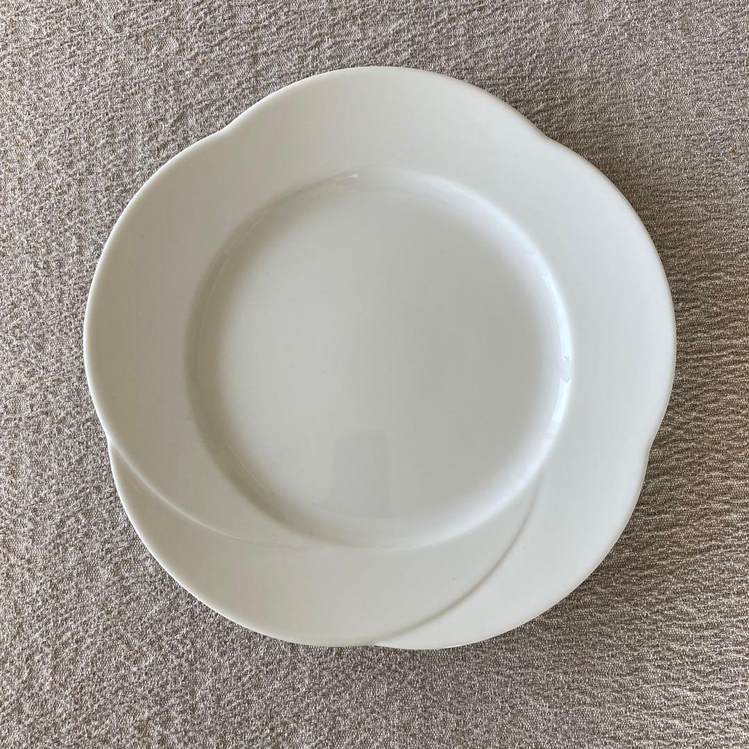 ヌボラホワイトNuvola white　スープ皿ディナー皿ペア