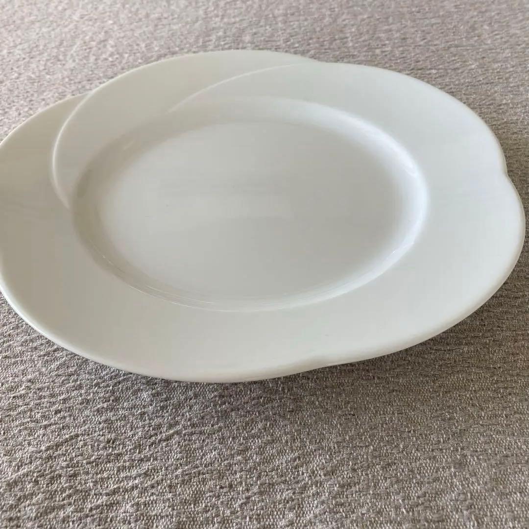 ヌボラホワイトNuvola white　スープ皿ディナー皿ペア