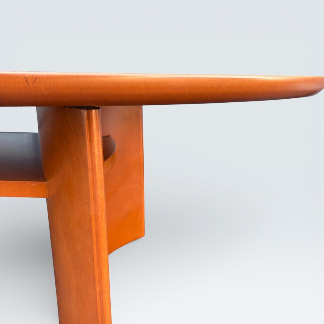 【高級】日本フクラ HUKLA リビングテーブル オーバル 木目 140cm