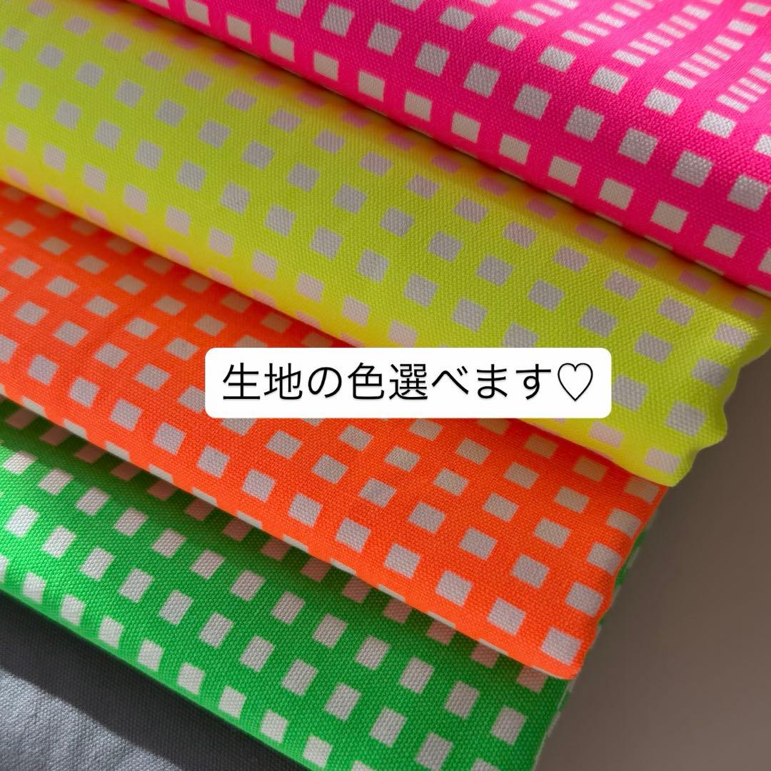 入園入学セット レッスンバッグ お着替え袋 上履き入れ フリル ネオン 女の子