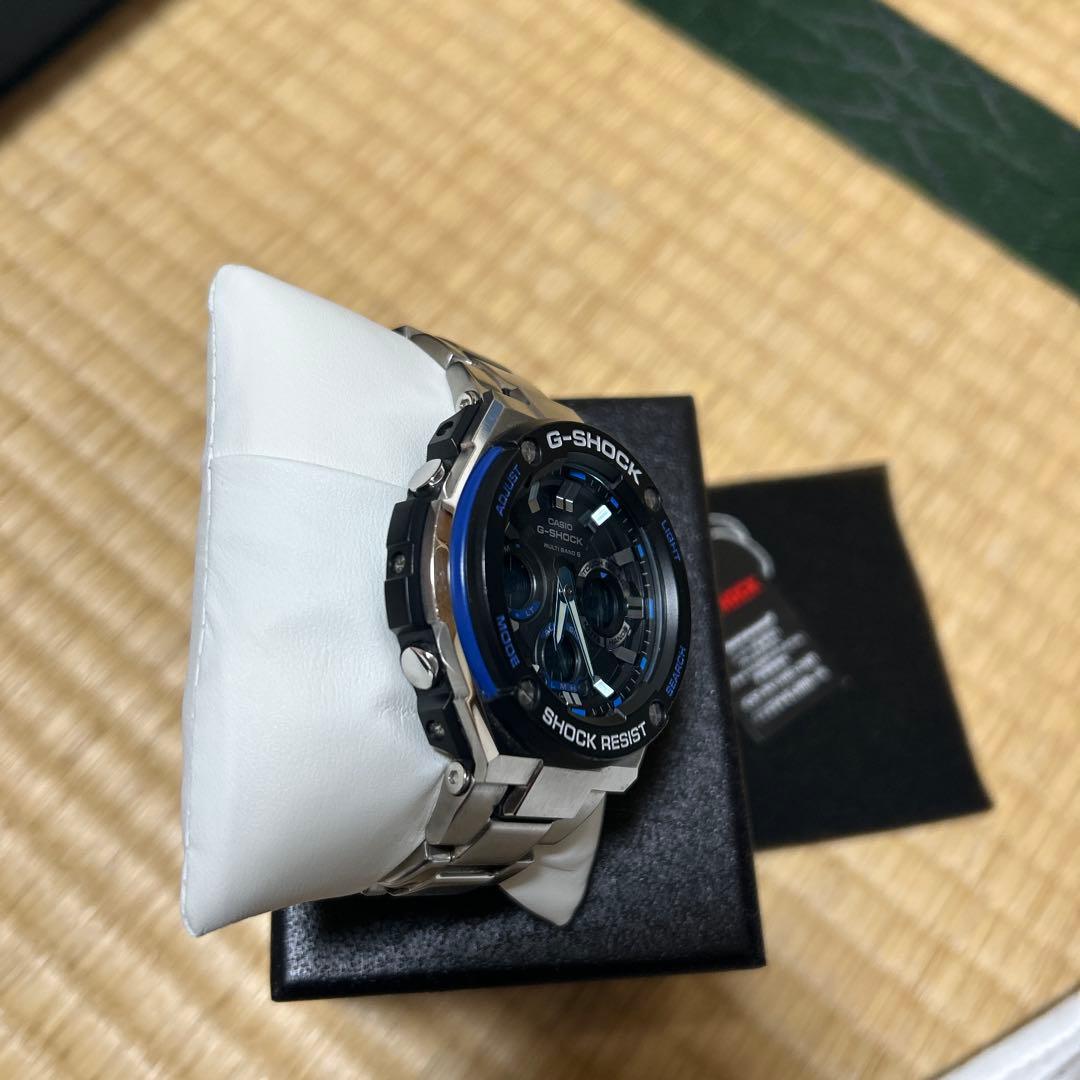 タイムセールG-SHOCK GST-W100D 電波ソーラーブルー