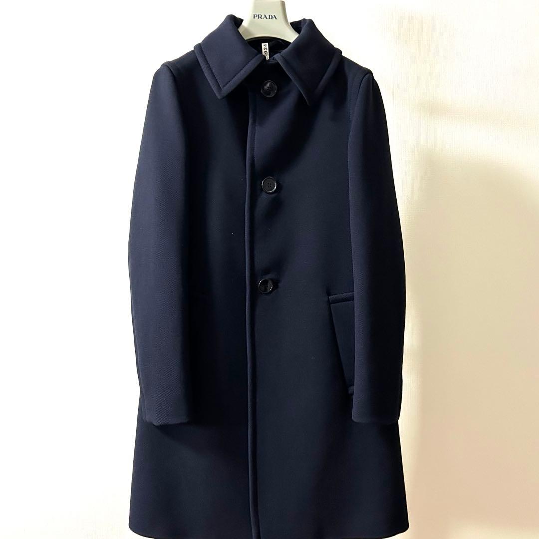PRADA プラダ コート サイズ46（S〜M） ネイビー イタリア製