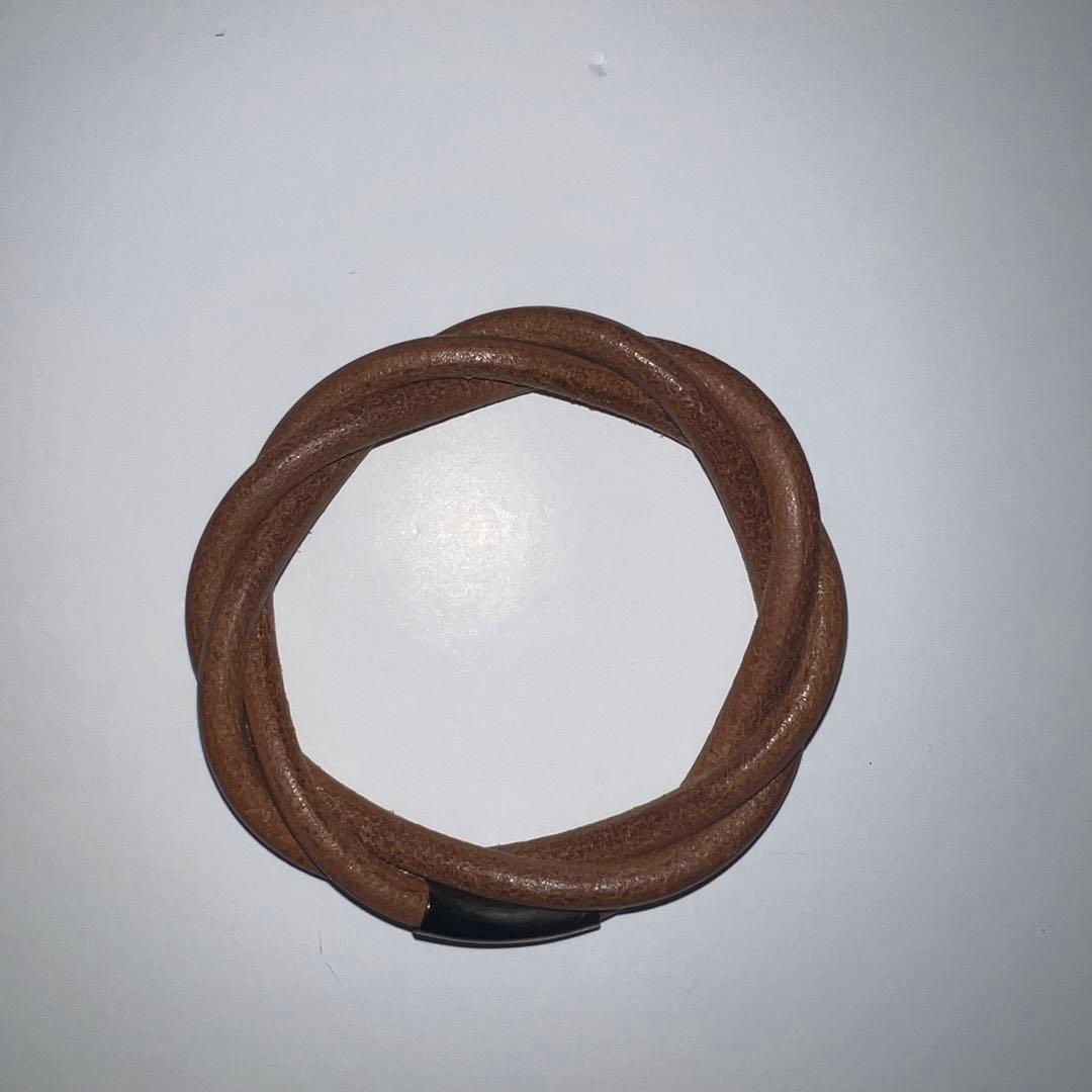 エルメス トルネード バングル ブラウン