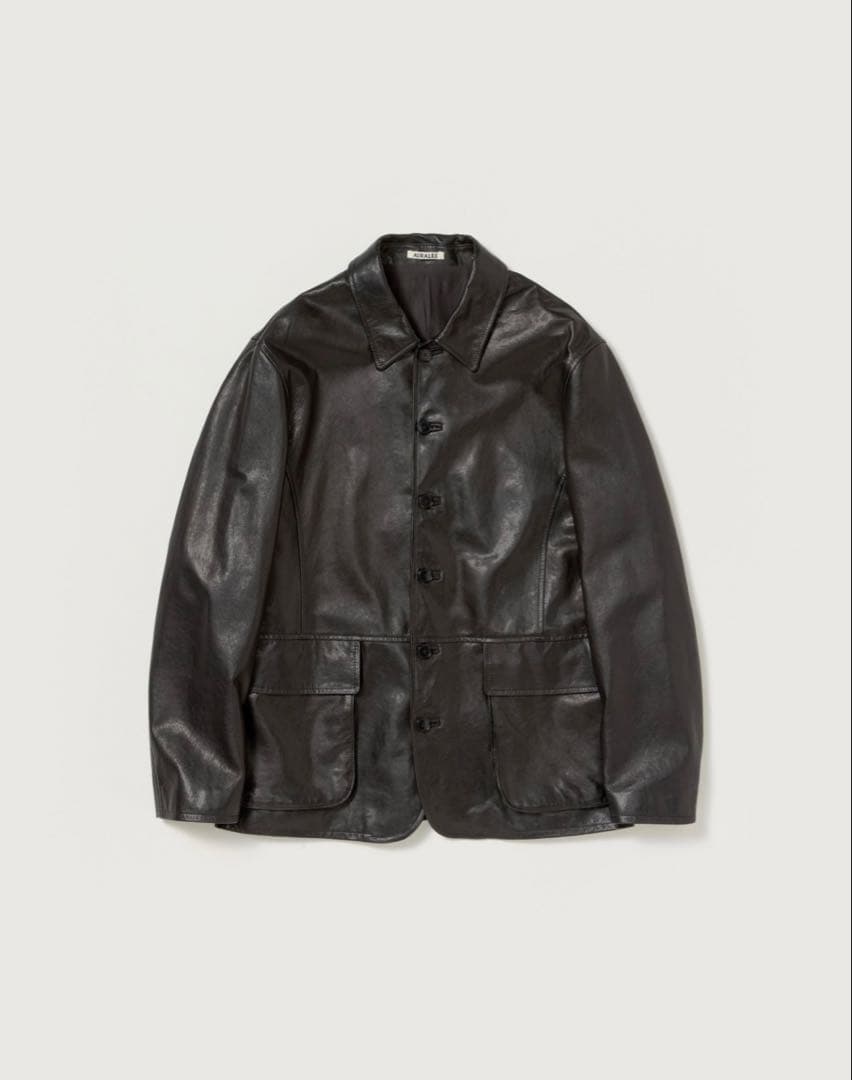 【AURALEE】26ss LAMB LEATHER BLOUSON