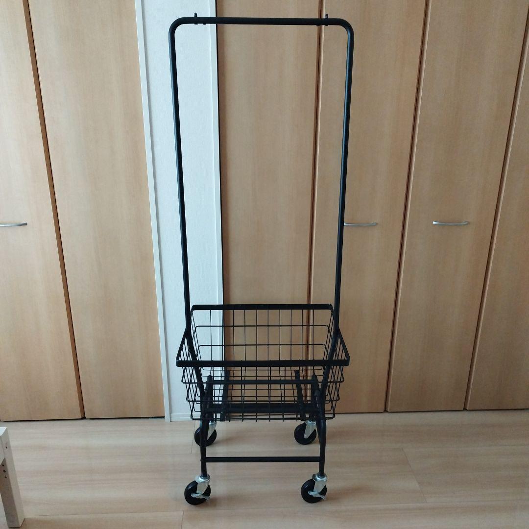 anthem カートハンガー ランドリーワゴン バスケット付きハンガーラック