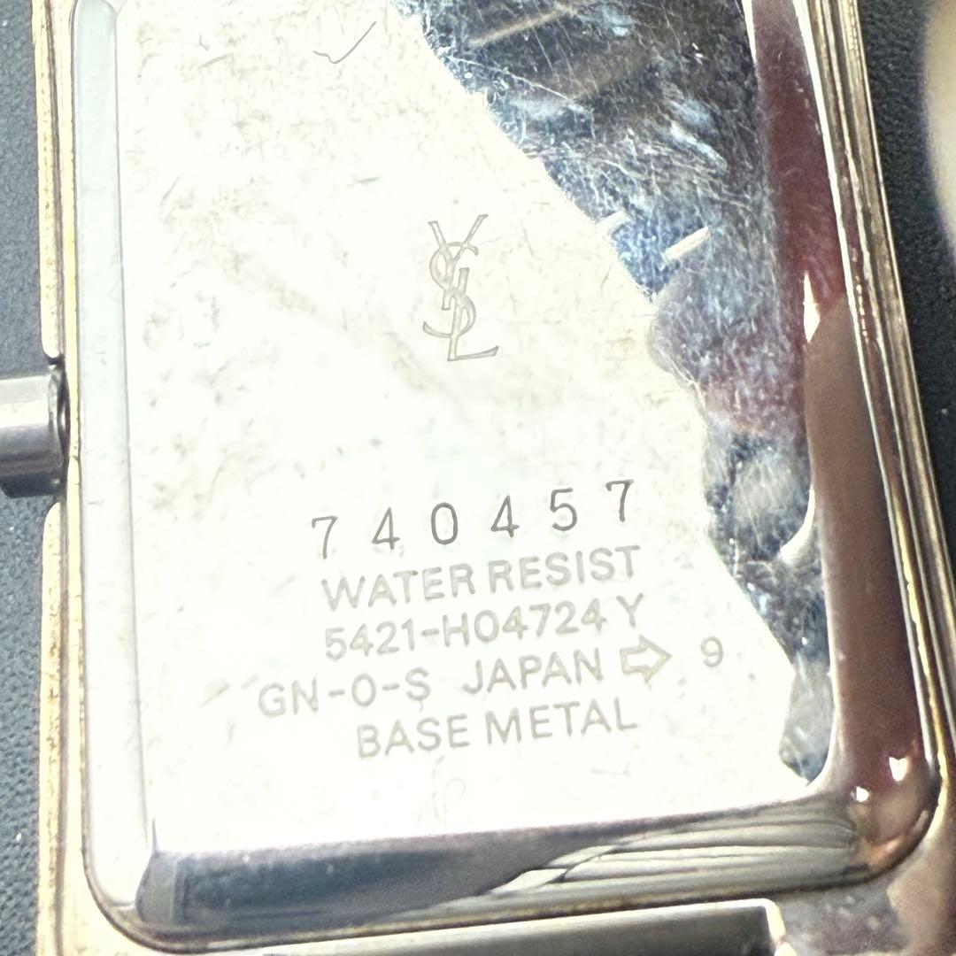 イヴサンローラン✨YSL クォーツ 腕時計 コンビカラー クォーツ スクエア