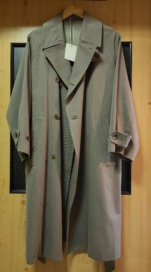 極美品 アルテリア 21 aw シャンブレー ギャバジンオーバーコート 3