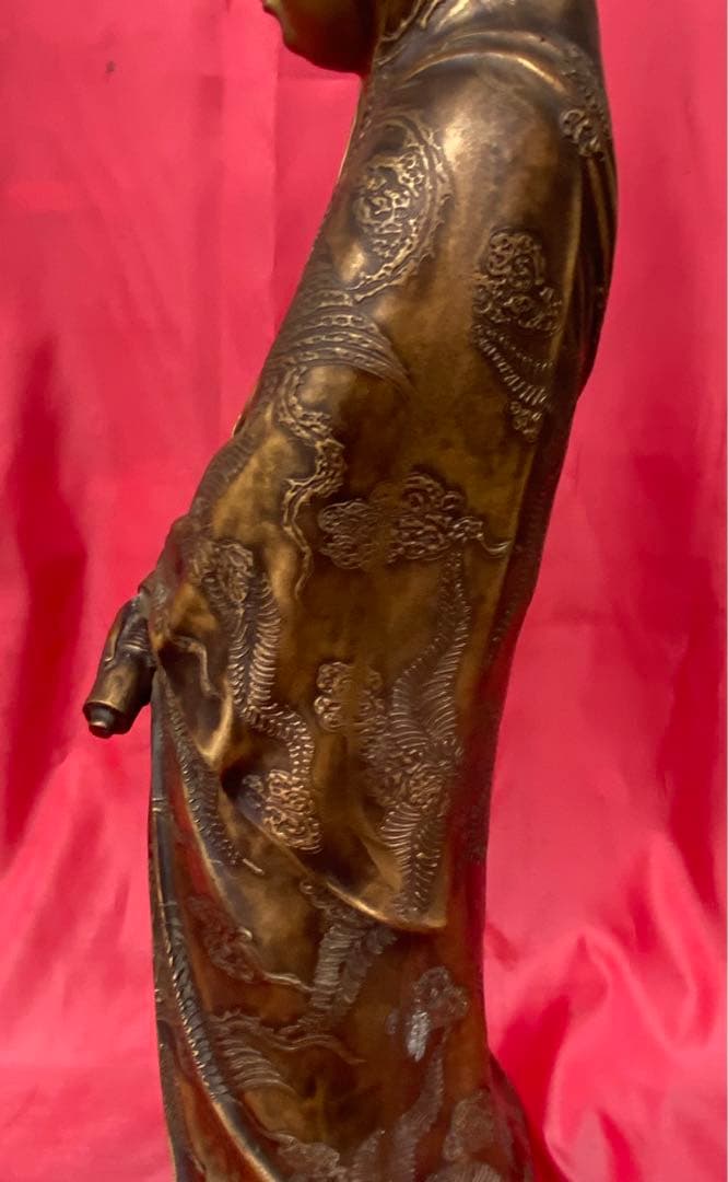 仏像 古美術 骨董 銅製観音菩薩 観世音菩薩 観自在菩薩 救世菩薩 コレオーク品