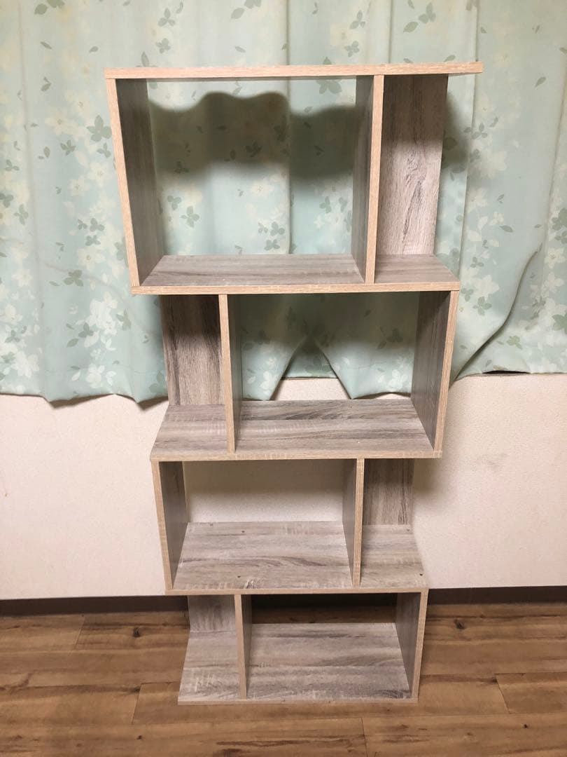 ライトウッド調オープンシェルフ