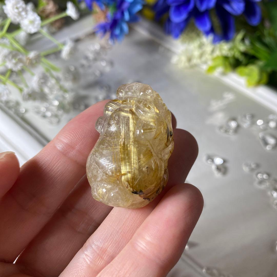 タイチンルチルクォーツ 貔貅