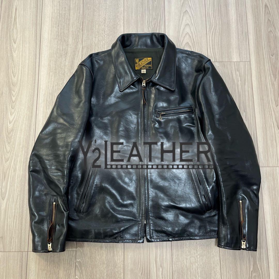 【神サイズ】Y'2 LEATHER ホースハイド レザージャケット 44