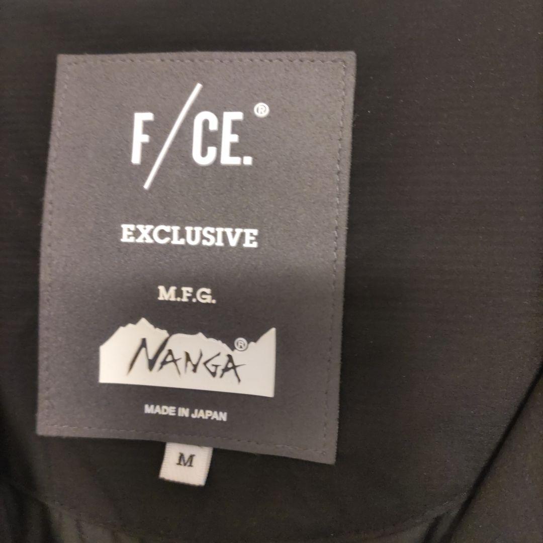 F/CE. NANGAエクスクルーシブ ノーカラーロングダウンコート ブラックM