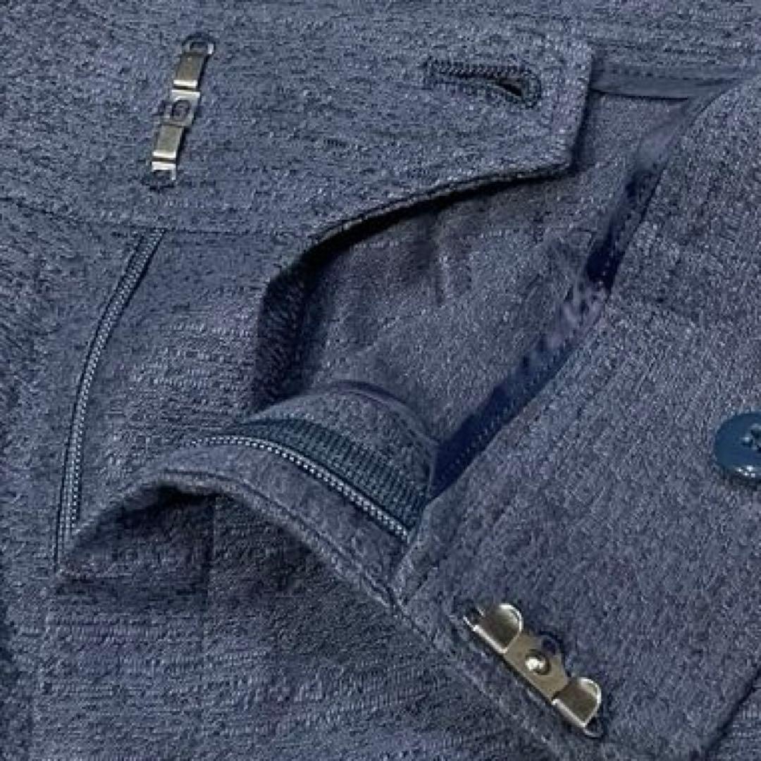 美品　DAMA collection ノーカラー　セットアップ　13AR 紺