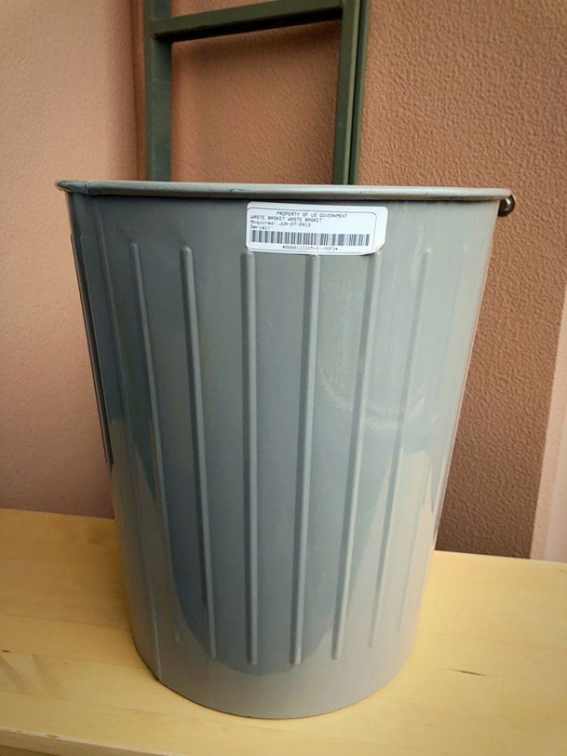 米軍 放出品 ダストボックス 世田谷ベース ゴミ箱 鉢カバー 軍艦色
