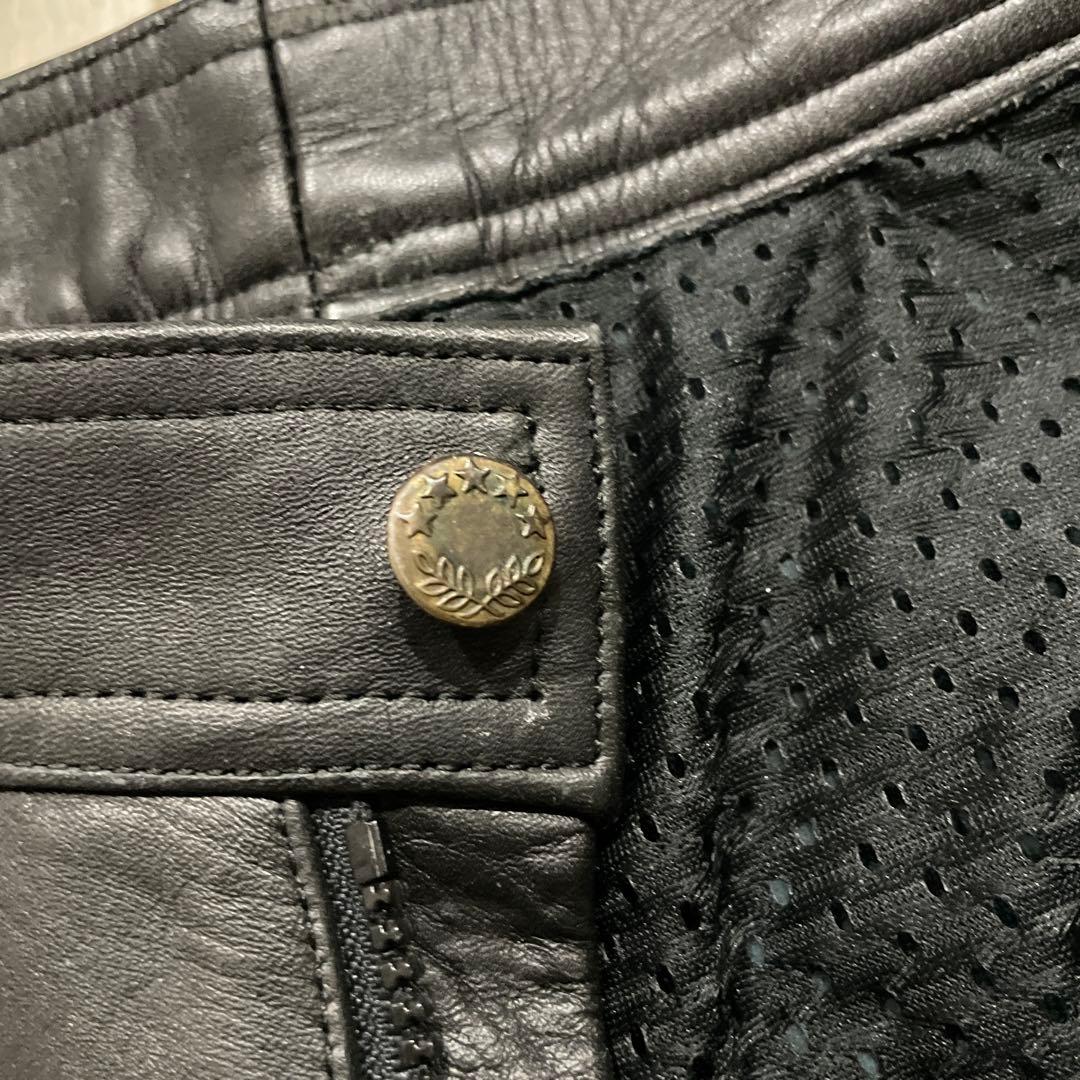 FIRST Genuine Leather 本革 レザーパンツ W34
