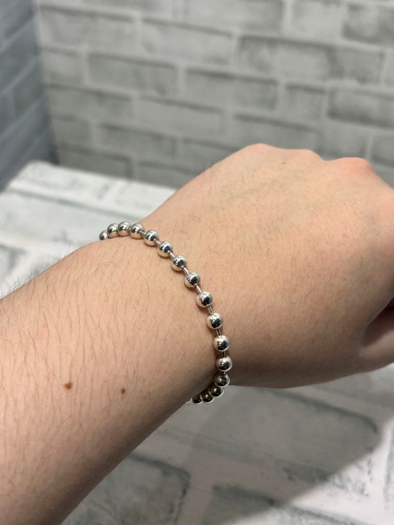 希少　オールドグッチ　GUCCI ラリアット　Tバー　ボールチェーン　ブレス